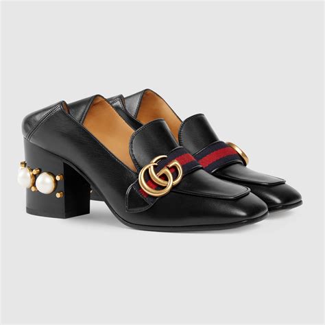 gucci mid heel loafers|gucci loafers fluffy.